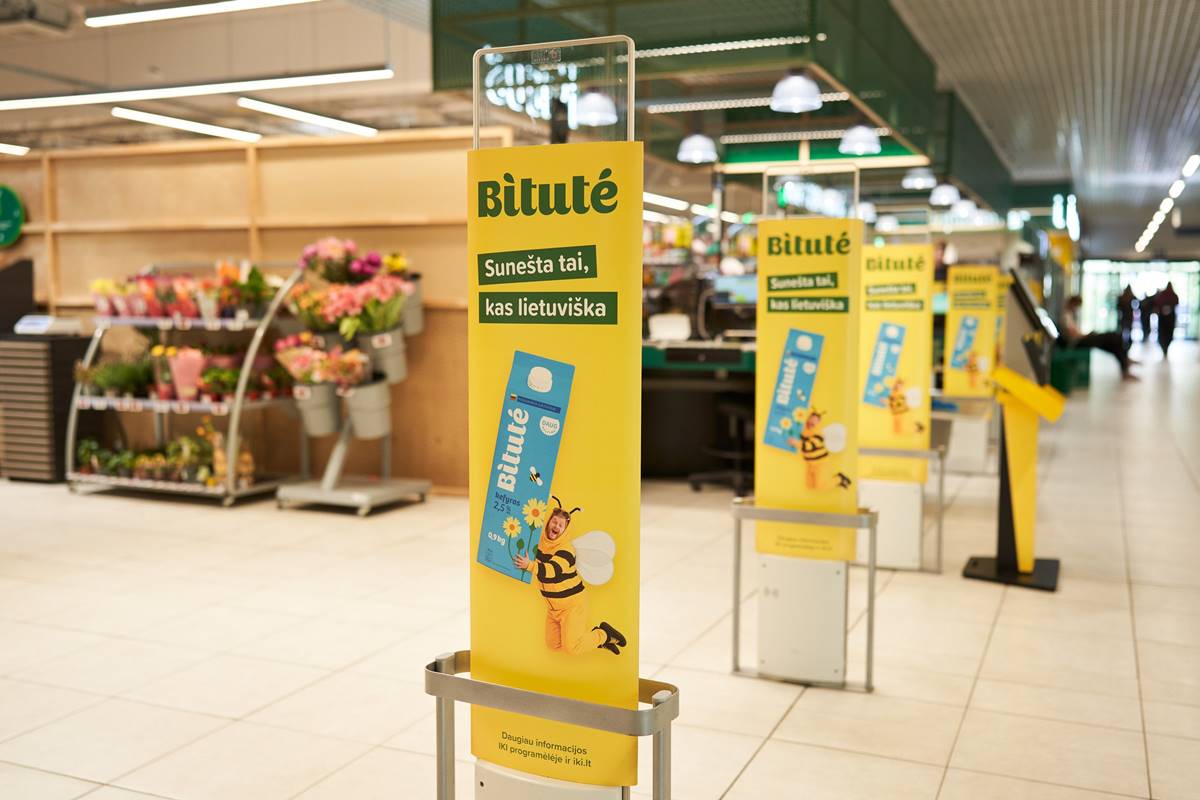 „Iki“ parduotuvėje pristatomas naujas lietuviškų produktų prekės ženklas „Bitutė“